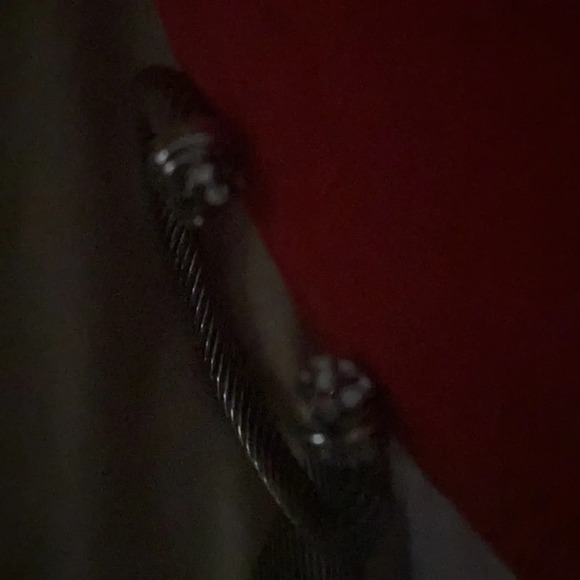 Fashion silver hinge cuff bracelet with rhinestone - Picture 7 of 9